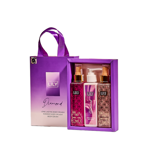Set Elegant Diamond 3 Pieces ( Splash + Shimmer splash + Lotion )