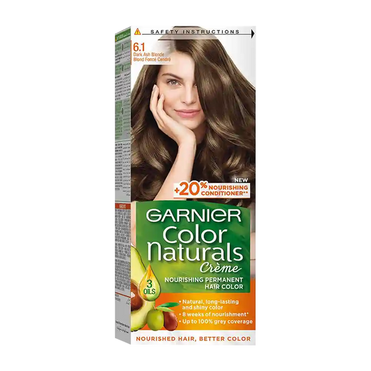 صبغة شعر غارنييه كولور ناتشرلز 6.1 اشقر رمادي غامق