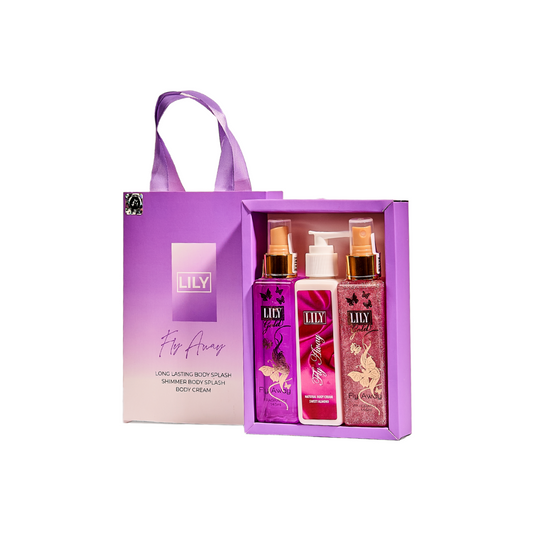 Set Elegant Flyaway 3 Pieces ( Splash + Shimmer splash + Lotion )