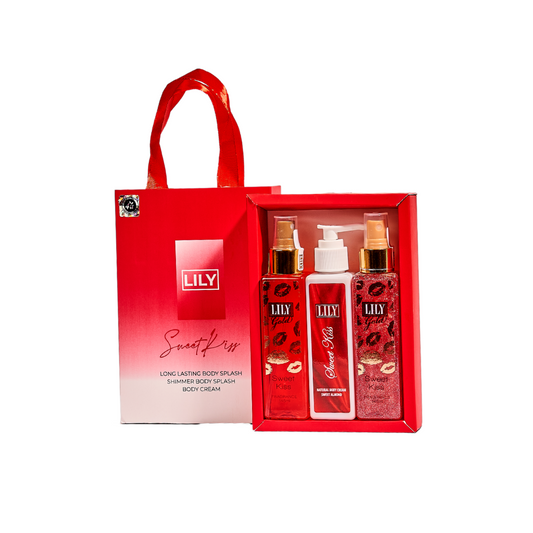 Set Elegant Sweet Kiss 3 Pieces ( Splash + Shimmer splash + Lotion )